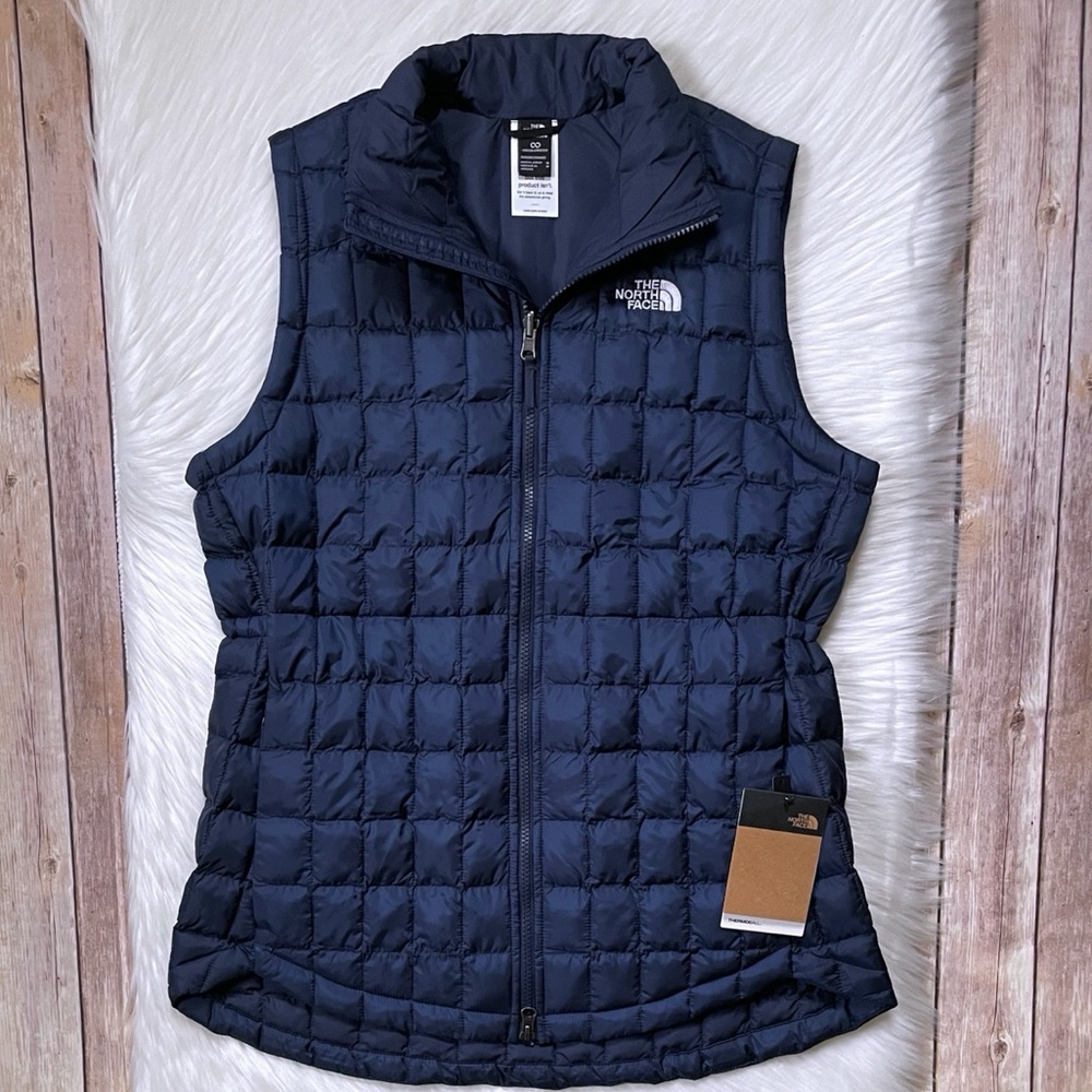 The North Face Navy Quilted Packable Vest